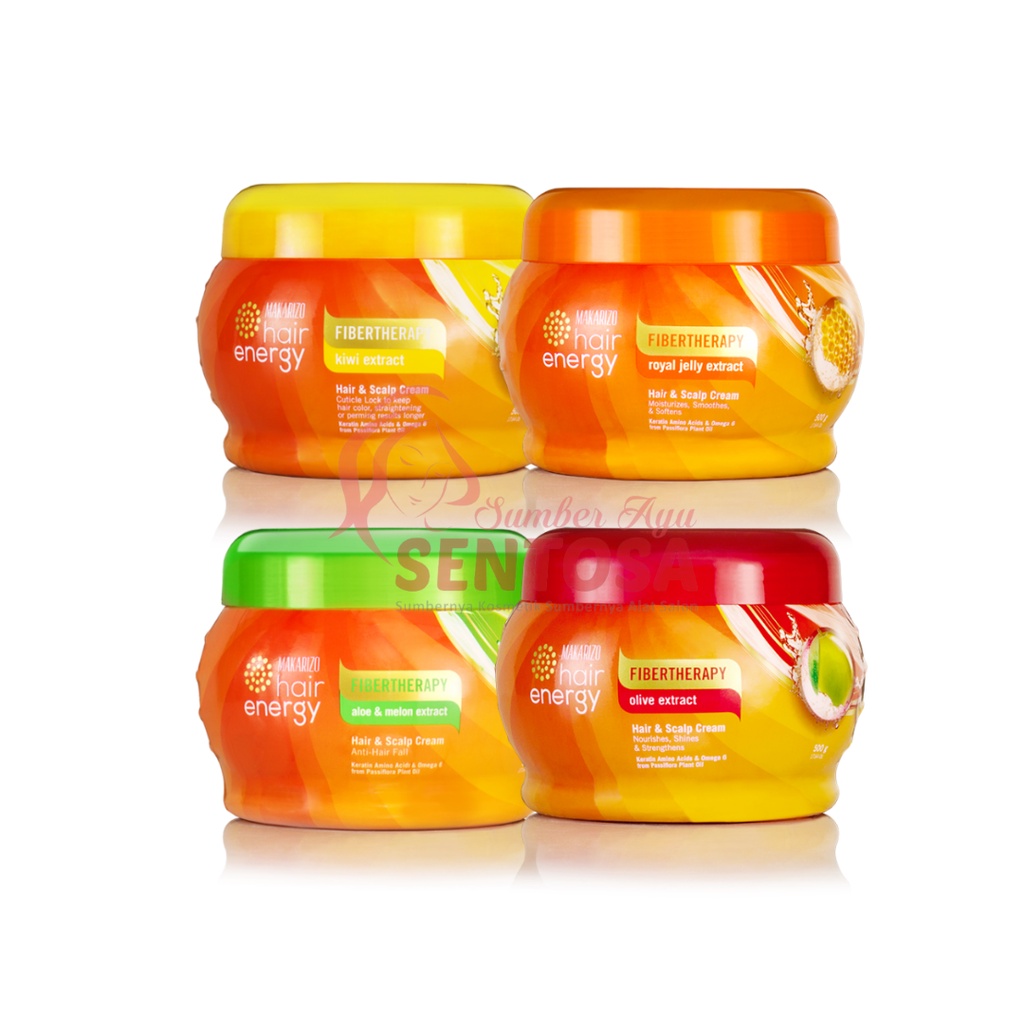 MAKARIZO HAIR ENERGY FIBERTHERAPY HAIR &amp; SCALP CREAMBATH 500ML