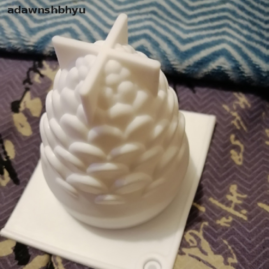 Adawnshbhyu Cetakan Silikon Kerucut Pinus 3D Untuk Membuat Lilin DIY Cetakan Lilin Silicone Wax Mold