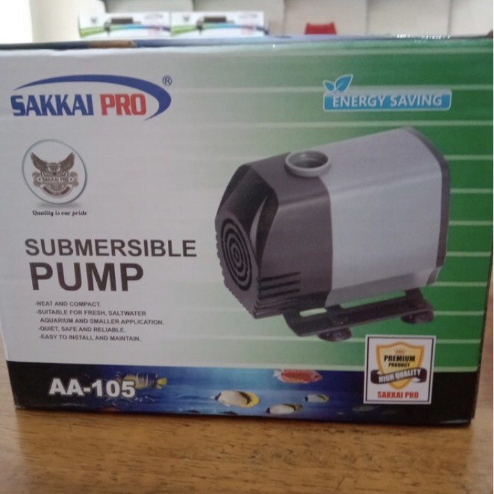 Pompa Air Celup Sakkai Pro AA-105 untuk hidroponik dan akuarium