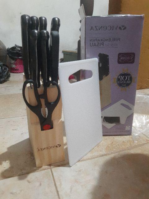 [vicenza]pisau Set, Knife Set Vicenza V 910k Plus Talenan