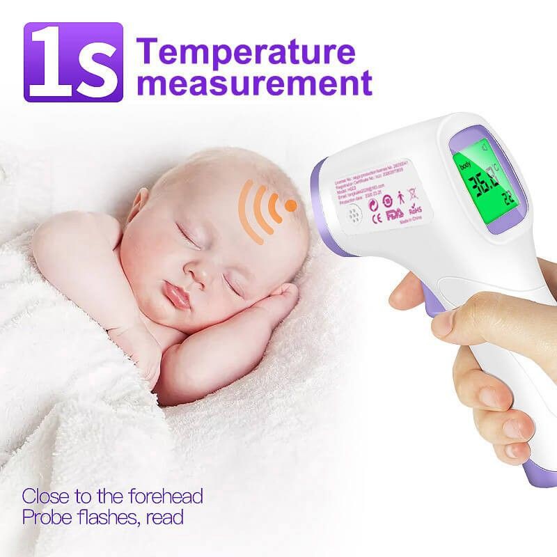 Thermogun Dikang / Thermogun 3 warna/ Thermometer Nimomed Infrared 3 Color Screen