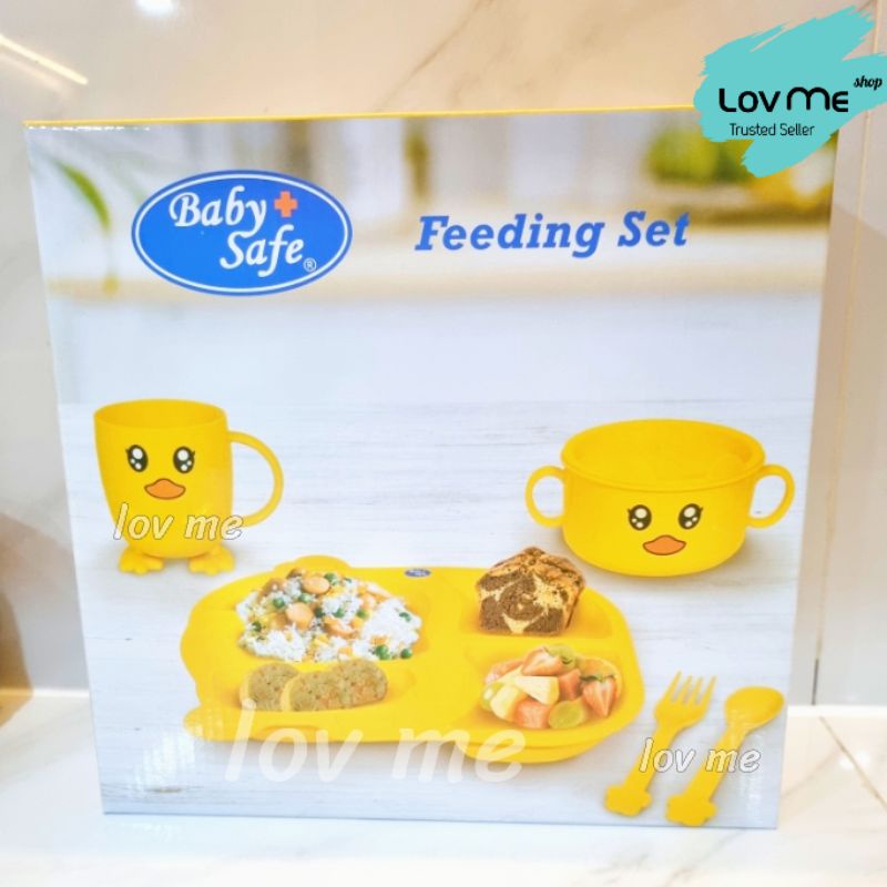 lov me❤Baby Safe Feeding set -Peralatan Makan Anak Bayi FSD01
