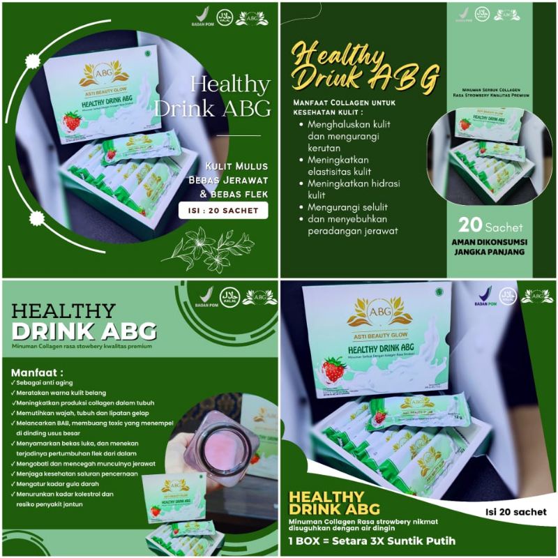 serbuk Collagen healty drink ABG
