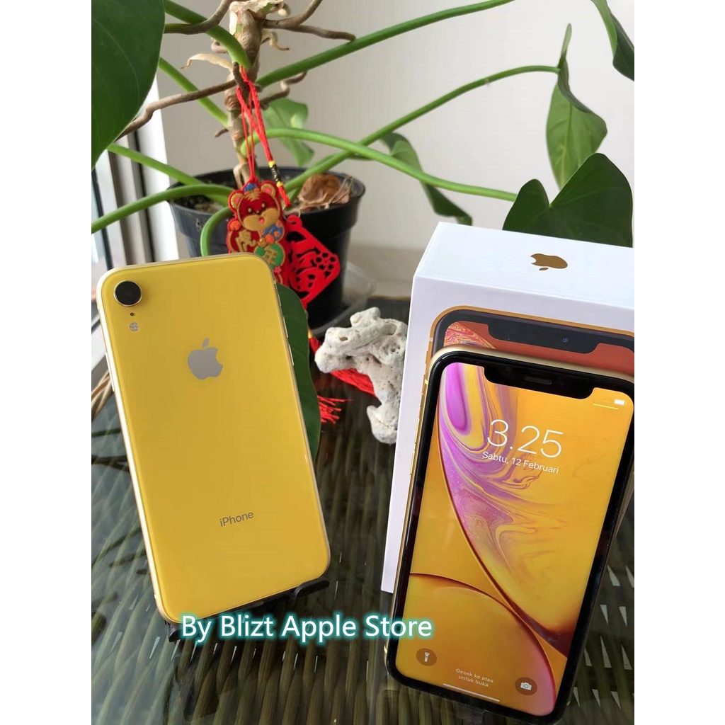 iPhone XR 256GB Fullset  All Sim Silent  Ori Ex inter Second Mulus100% 3utools All Green (Garansi 1 Tahun)