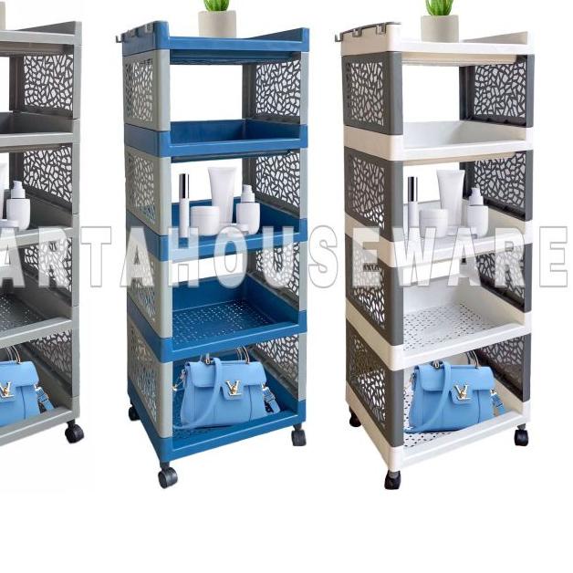 ➤ Rak Plastik Susun 5 + Roda ✷
