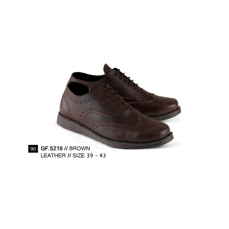 SEPATU SNEAKERS PRIA BROWN 39 sd 43 GF5219 GF