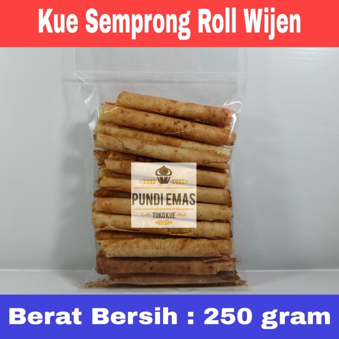 Kue Semprong Roll Terlaris Kiloan 250 Gram / Semprong Lipat