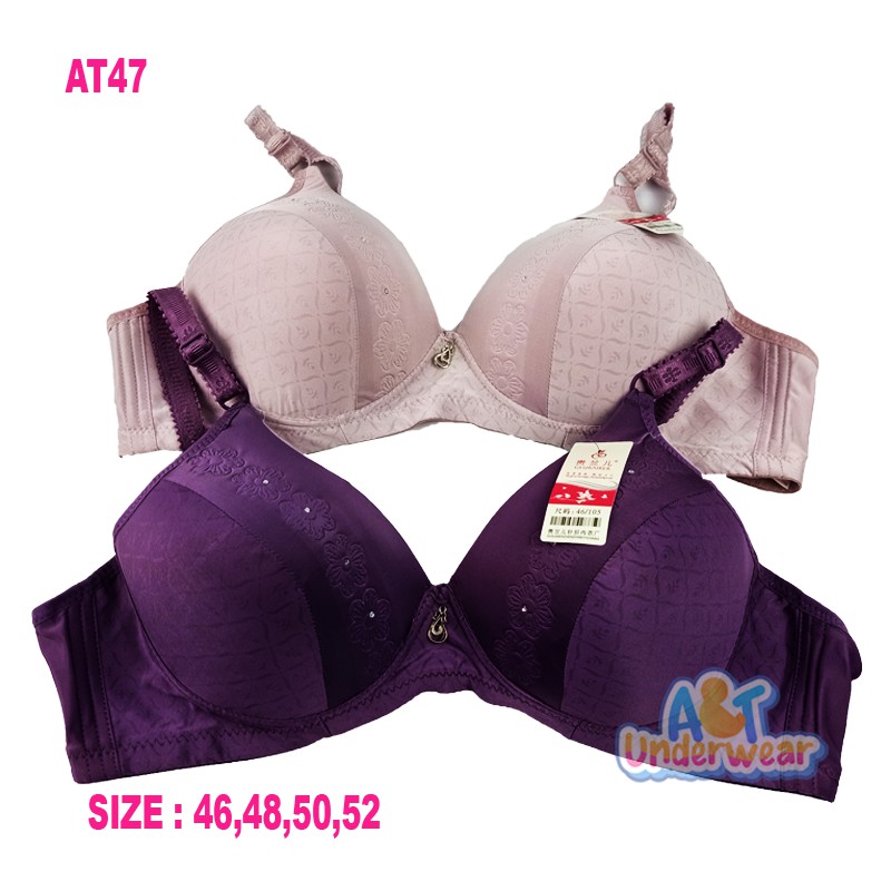 AT47-GEURA Bra Busa Jumbo-Bra memakai busa tanpa kawat size 46 48 50 52