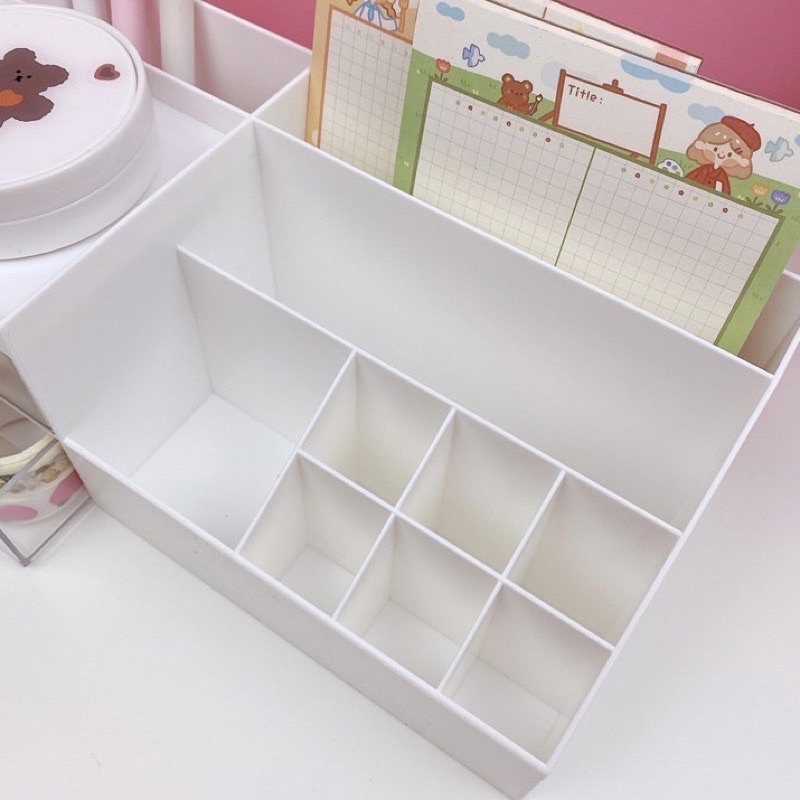 cute desk organizer stationery tempat penyimpanan alat tulis imut kawaii