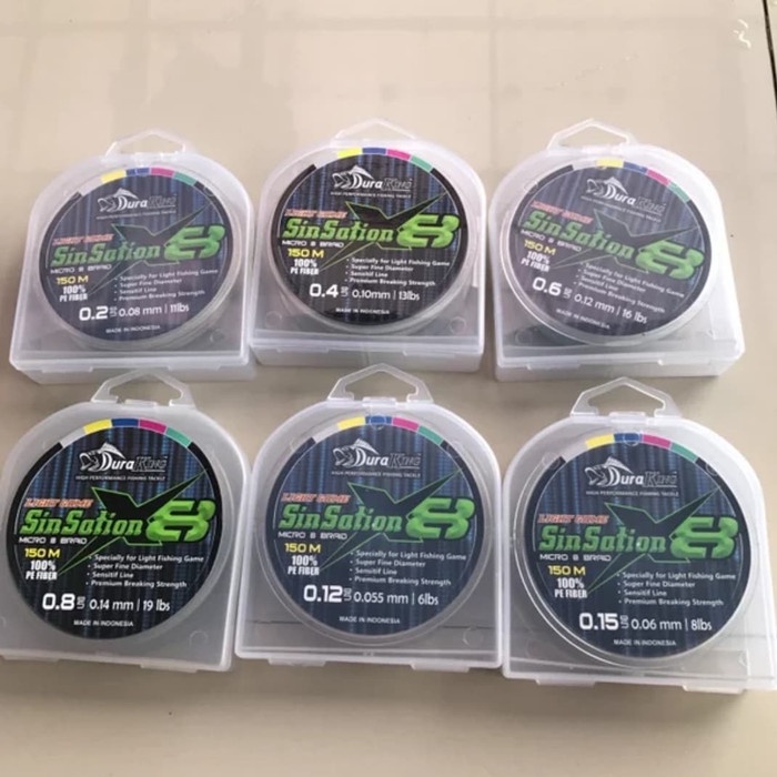 Senar PE Duraking Sensation Micro x8 - 0.4