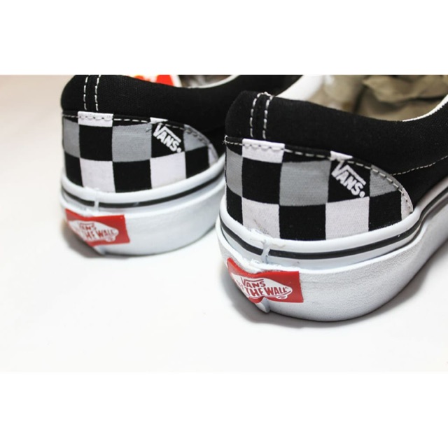 checkerboard vans custom