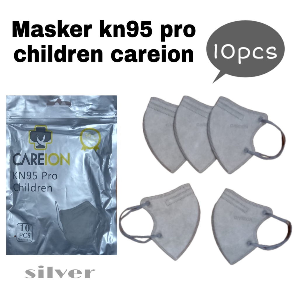 MASKER CAREION KN95 ANAK PRO 5PLY ISI 10PC MASKER KN 95 CAREION N95 PRO 5PLY MODEL HYBRID - KN95 PRO (10PC)