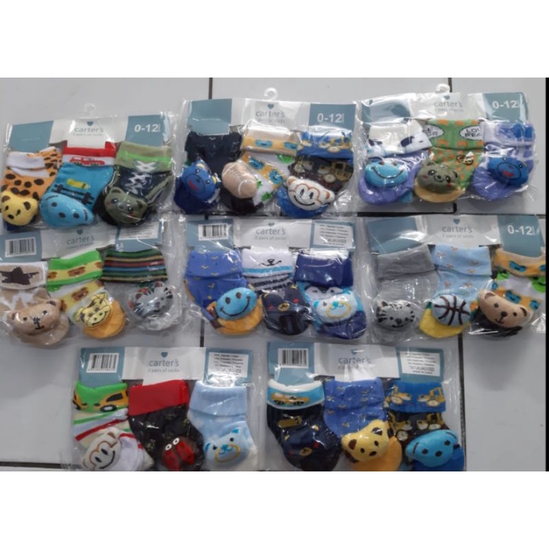 1 pak kaos kaki boneka bayi isi 3 pcs
