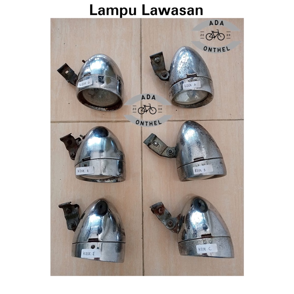 LAMPU SEPEDA ONTHEL - LAMPU LAWASAN - LAMPU ONTHEL - LAMPU BEKAS