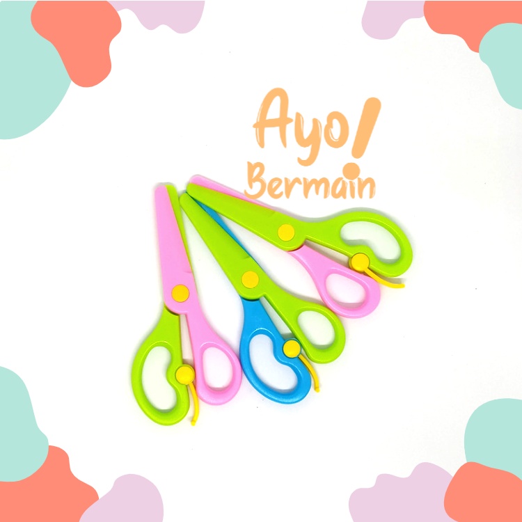 

[Pilih Warna] Gunting Aman / Gunting Anak Plastik / Safety Scissors