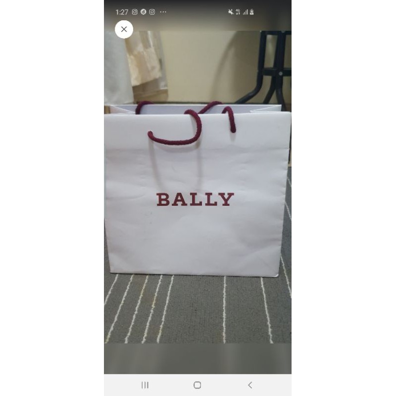 

paperbag tas motif putih