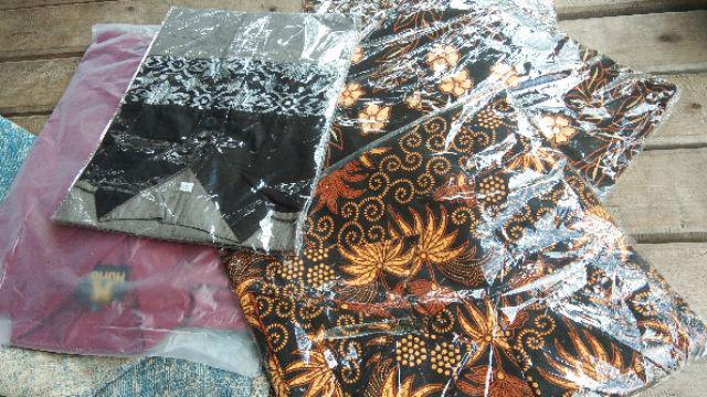 Promo Asli Baju Batik Kemeja Pria Sogan Lawasan Manuk Kembar Katun Cap Solo Baru Pria Kerja Lebaran
