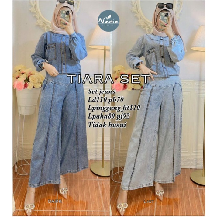 TIARA SET // SETELAN JEANS // NANIA