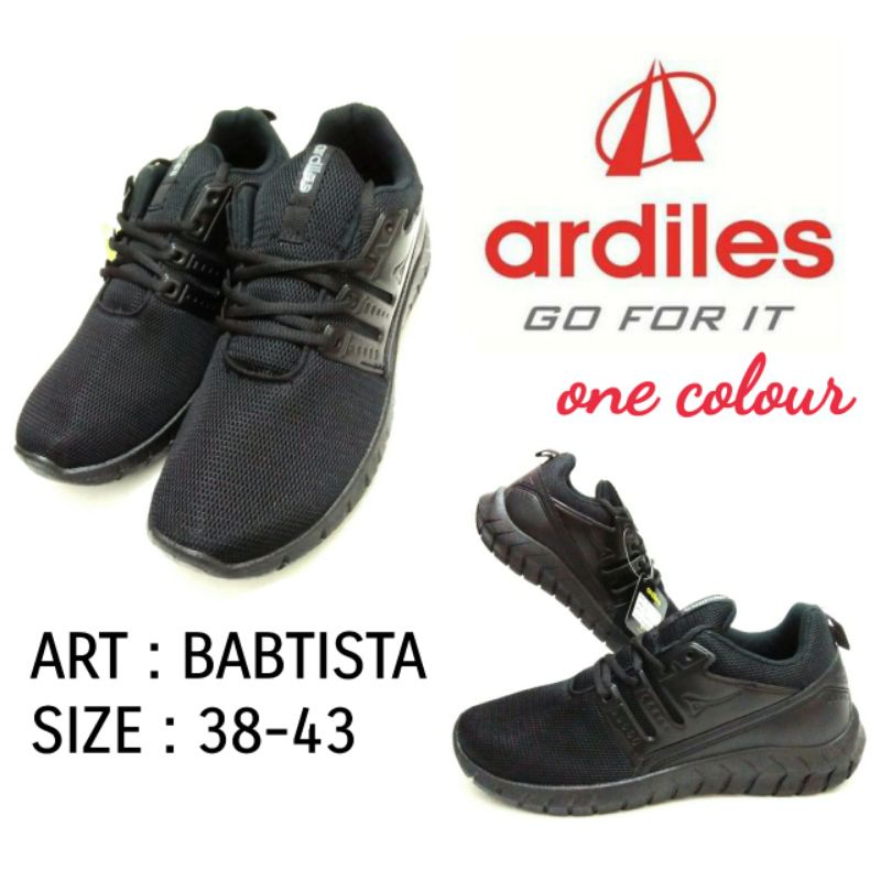 SEPATU SEKOLAH ANAK DEWASA ARDILES BABTISTA HITAM SIZE 38-43 1WARNA HITAM