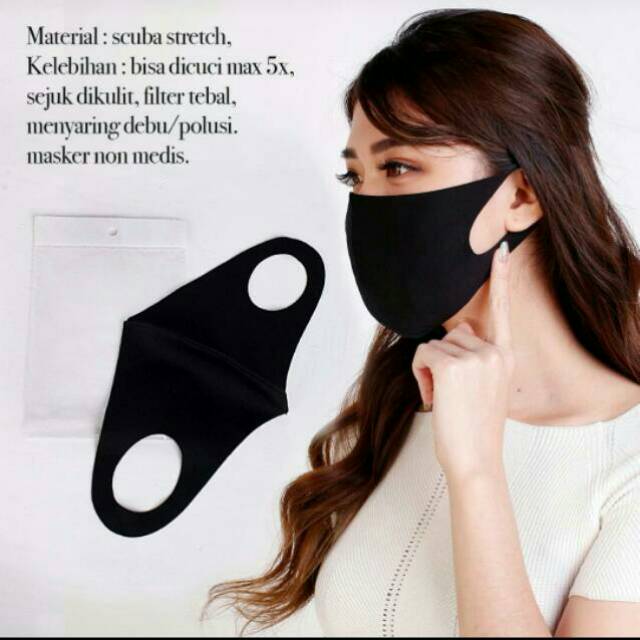 Masker kain scuba tebal