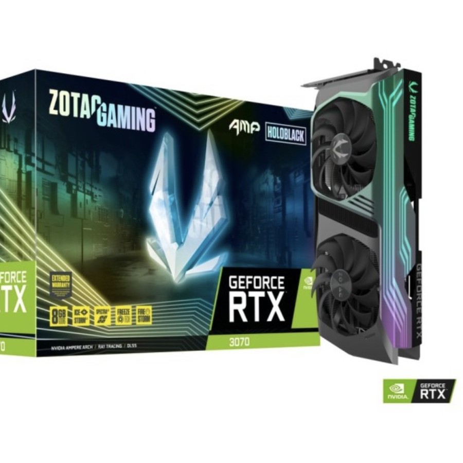 Zotac Nvidia Geforce RTX 3070 AMP HOLO BLACK 8GB DDR6X 256 BIT