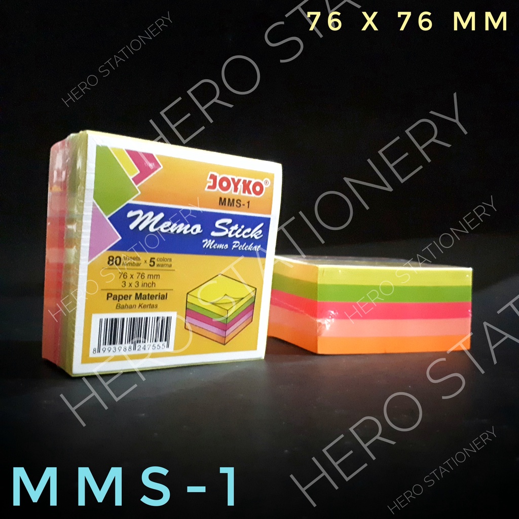 

Joyko memo stick sticky note kertas 5 warna MMS-1