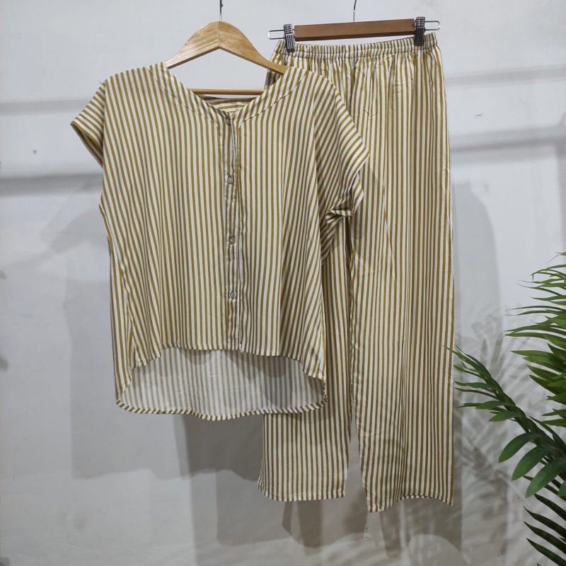 PIYAMA KANCING HITS PIYAMA KANCING BUSUI | PIYAMA RAYON | HOMEWEAR-NK 3