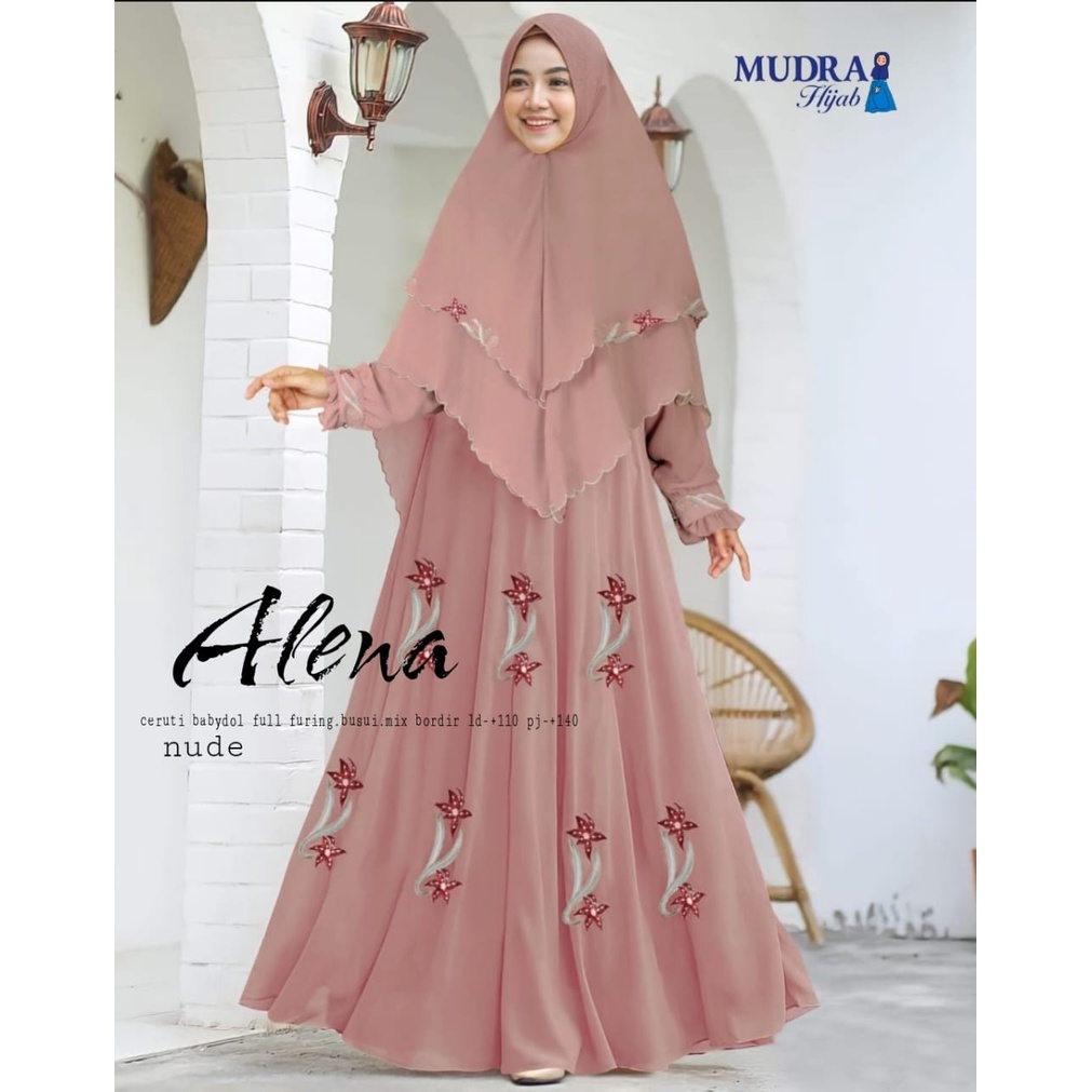 [[ BISA COD ]] ORI MUDRA HIJAB SOLO  - ALENA SYAR'I | GAMIS MUDRA HIJAB