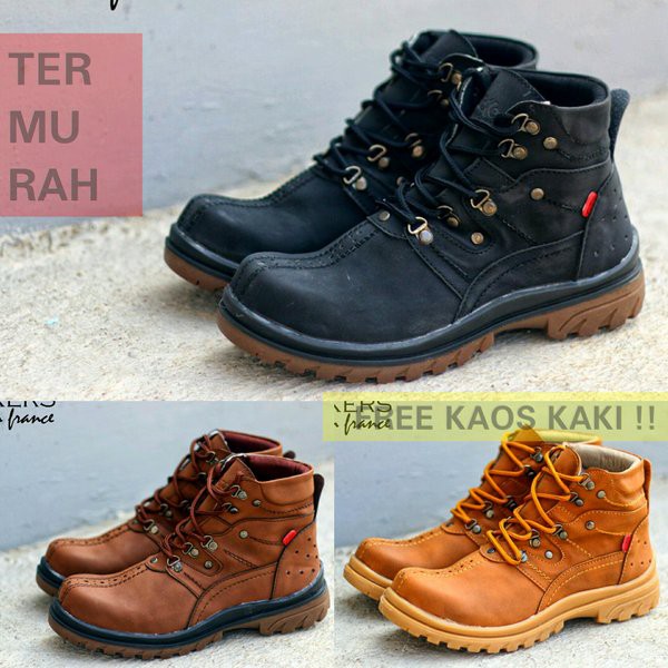 Boots but boot buot pria SELLER Store  promo sepatu boots kickers monster brown safety termurah