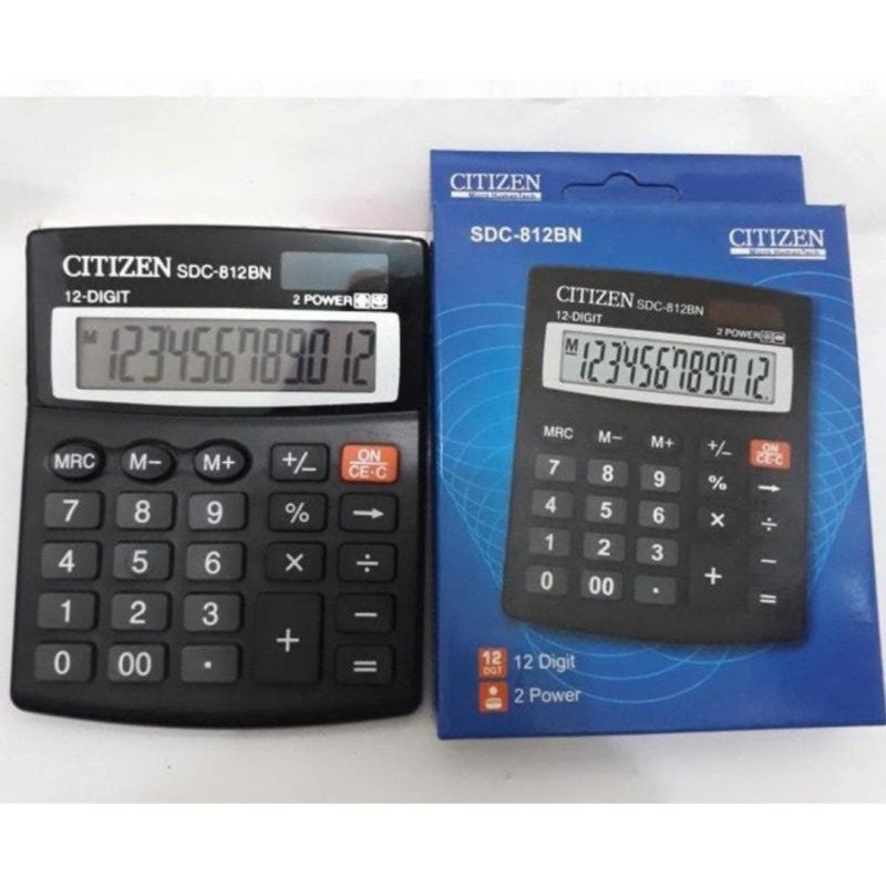 Jual Calculator Citizen/kalkulator Citizen Sdc 812BN Indonesia|Shopee ...