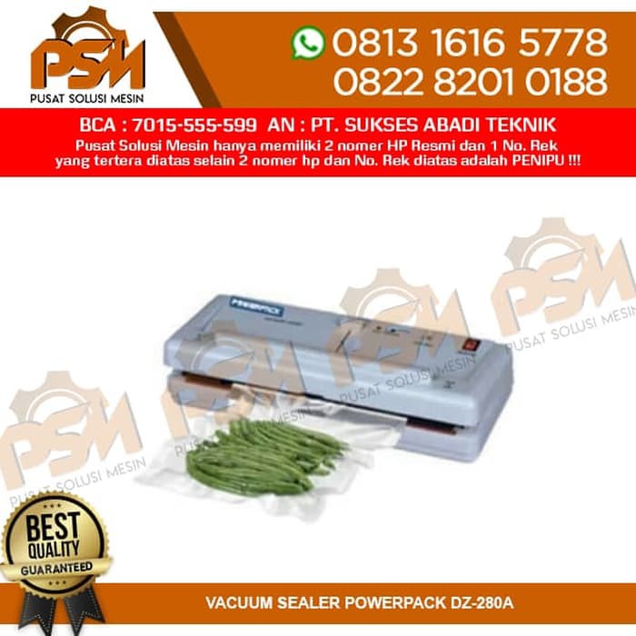 Mesin Vakum Vacuum Sealer Power Pack Kemasan DZ-280A