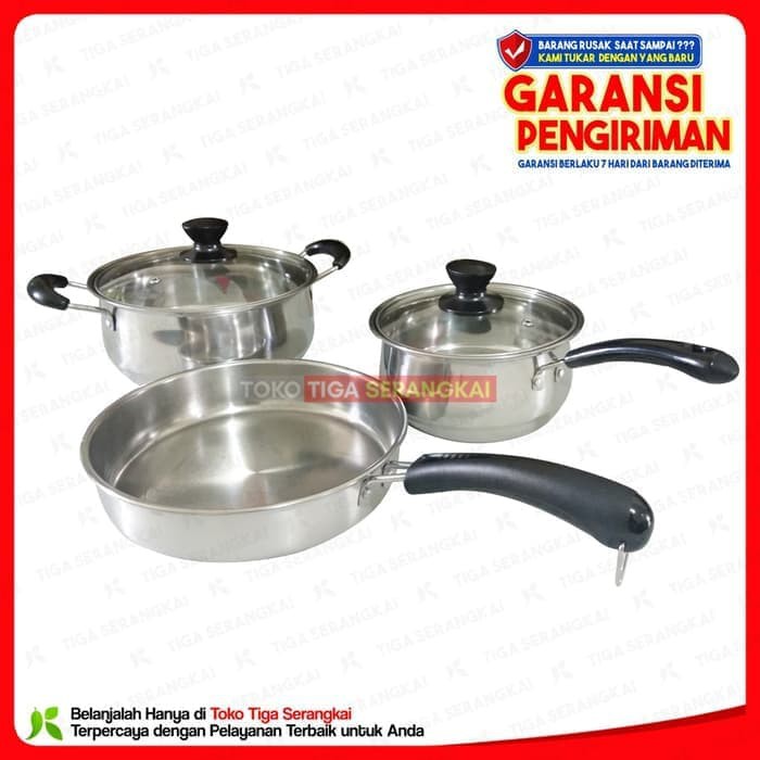 Happy Call Panci Set Stainless Steel 5 pcs JE50333