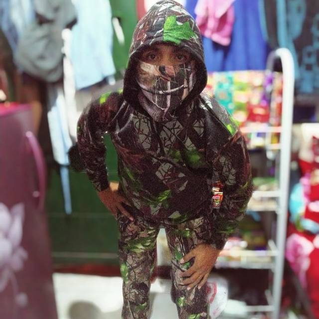 Baju camo perbakin/setelan camo perbakin hunting satu set