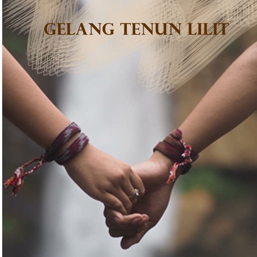 GELANG TENUN ETNIK 2 LILIT / Gelang Kain Etnik Motif Panjang