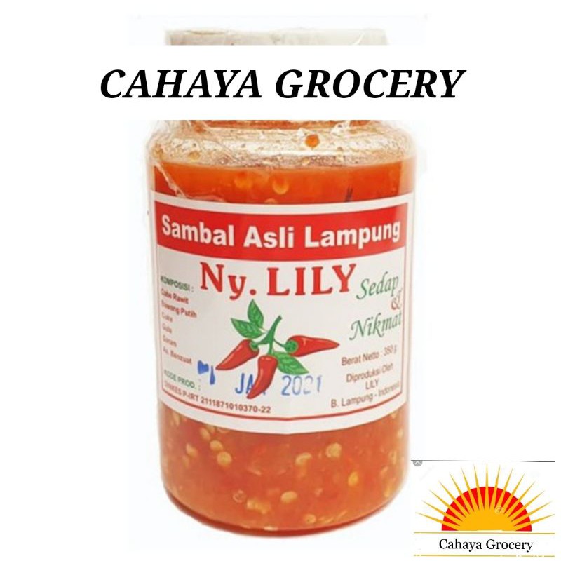 

Sambel Asli Lampung Ny Lili 350gr