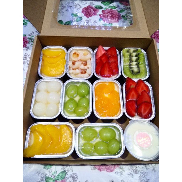 

Hampers puding buah dan fla premium | Hampers pudding buah