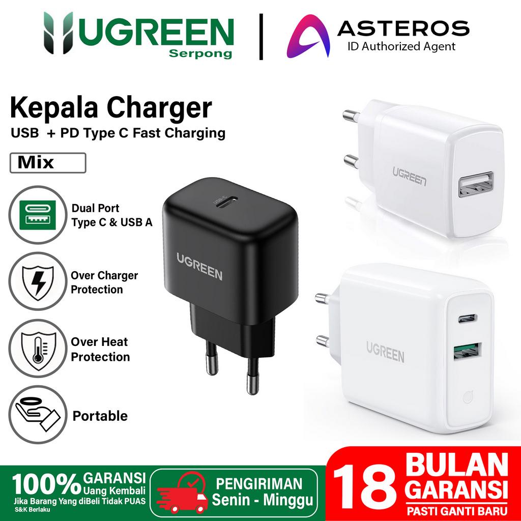 UGREEN Kepala Charger iPhone iPad Samsung Google FAST Charging 10w 15w 18w 20w 30w 45w