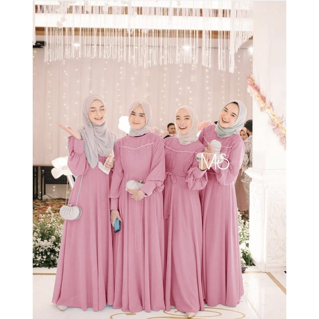 PCS MAXY LUNARA FASHION MUSLIM PAKAIAN WANITA DRESS GAMIS 2 UKURAN L DAN XL MS ADA VIDEO REVIEW PRODUK