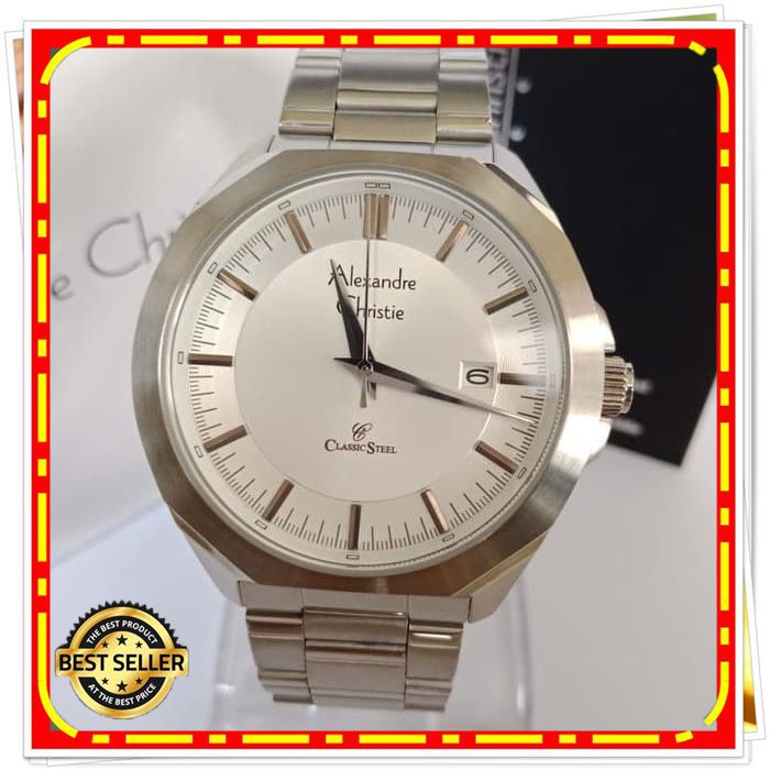ALEXANDRE CHRISTIE AC 8596 PRIA SILVER WHITE ORIGINAL