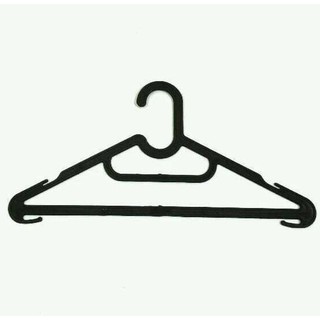Gantungan Baju  Hitam  Plastik Hanger  Baju  Satuan Xz 04 
