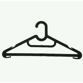  Gantungan  Baju  Hitam  Plastik Hanger Baju  Satuan Xz 04 