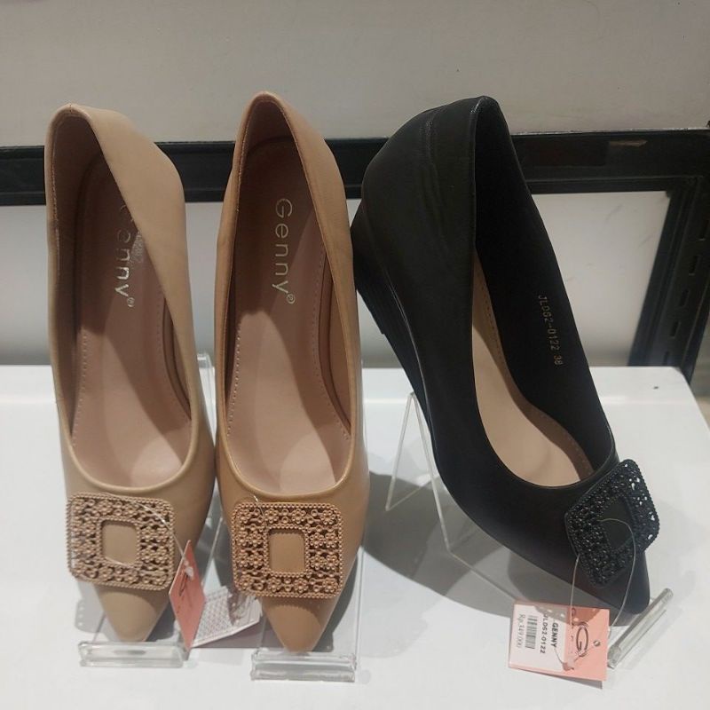 sepatu wedges cewe genny original