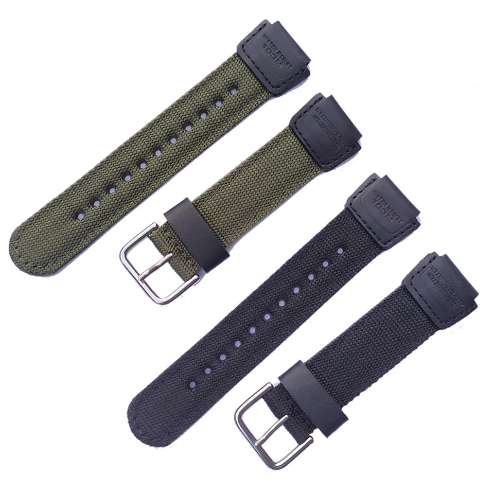 Strap nylon Tali jam Canvas Casio SGW-300 SGW-400 SGW-450 SGW-500H Original OEM