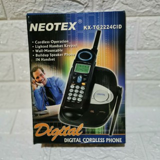 NEOTEX DIGITAL CORDLESS WIRELESS PHONE TELEPHONE KX TG2224CID TELEPON HANDSFREE PORTABLE SPEAKER