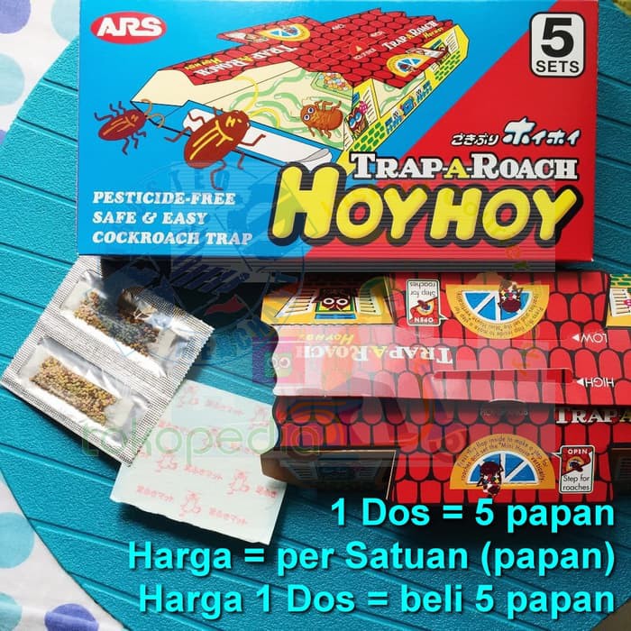 Hoy Hoy Hoy-Hoy Perangkap Jebakan Kecoa (Trap-A-Roach) Kutu Jerman Ori Murah