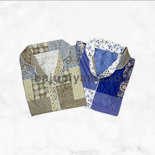 Piyama Baju Tidur Motif Batik / Baju Tidur Dewasa Motif Batik / Piyama Batik
