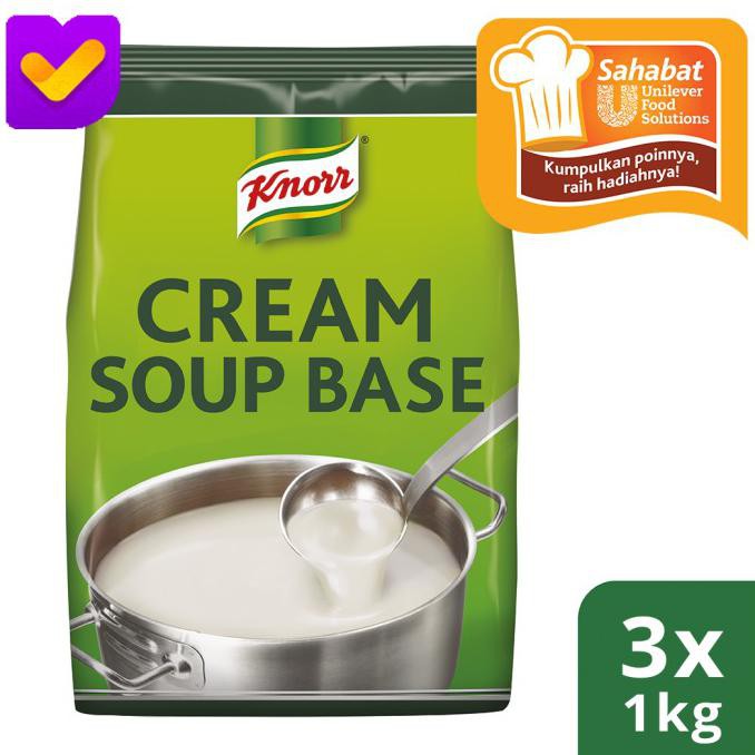 

BISA COD Knorr Bahan Dasar Sup Krim Pouch 1Kg - 3 Pouch TERBARU Kode 1315