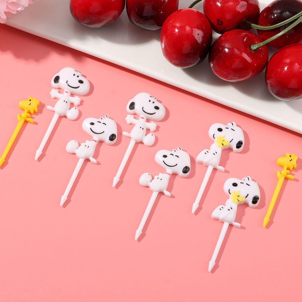 SOLIGHTER Cartoon Toothpick Gift Cute Animal Fruit Fork Bento Tools Kawaii Lunch Box Decoration Kitchen Accessories Food Supplement Tool