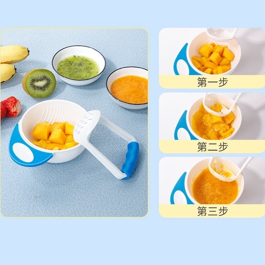 Mpasi peralatan makan bayi baby food maker grinding bowl penghalus makanan sendok mangkok gelas bayi