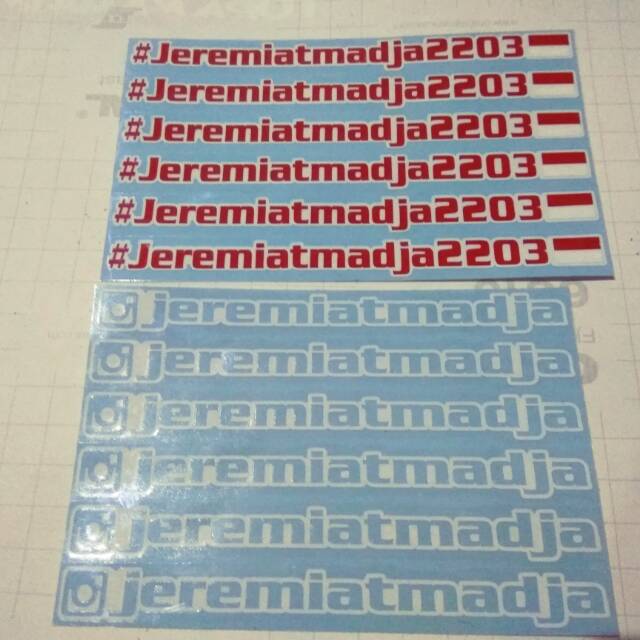 Sticker Visor Helm Custom